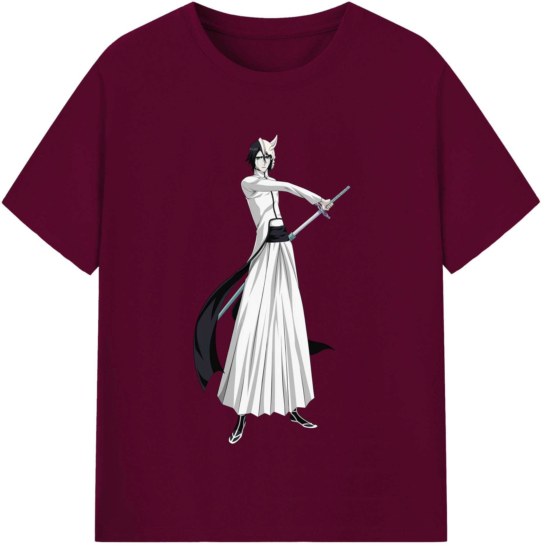 （画像用） ブリーチ ウルキオラ·シファー BLEACH Ulquiorra cifer レディースカジュアルプリントTシャツ（綿100％）